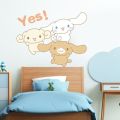 Sanrio Cinnamoroll Wall Paper Cartoon Anime Cinnamoroll Wall Sticker Girls Bedroom Window Car Waterproof Self Adhesive Sticker. 