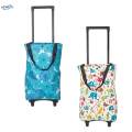 Foldable Shopping Bag Luggage Trolley Large Capacity Portable Grocery Cart Collapsible Grocery Bag Foldable Trolley Tote Bag for Home Travel. 