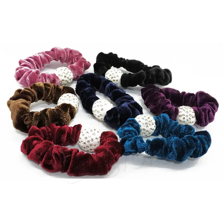 6%20pcs%20Velvet%20Elastic%20Rubber%20Hair%20Band%20For%20women%20-%20Hair%20Band%20-%20Hair%20Clip%20-%20Hair%20Clip%20-%20Crown%20-%20Image%203