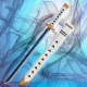 One Piece Roronoa Zoro Katana Particle Lego Sword Model with Scabbard Assembled Children's Educational Toy. 