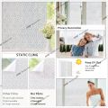 3D Frosted Decorative Window Film Privacy Static Cling Adhesive Stained Glass Film Matte Decals UV Protection Window Stickers. 