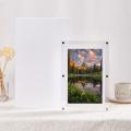 2024 hot selling 10.1-inch acrylic digital frames video picture photo frame transparent crystal advertising player. 