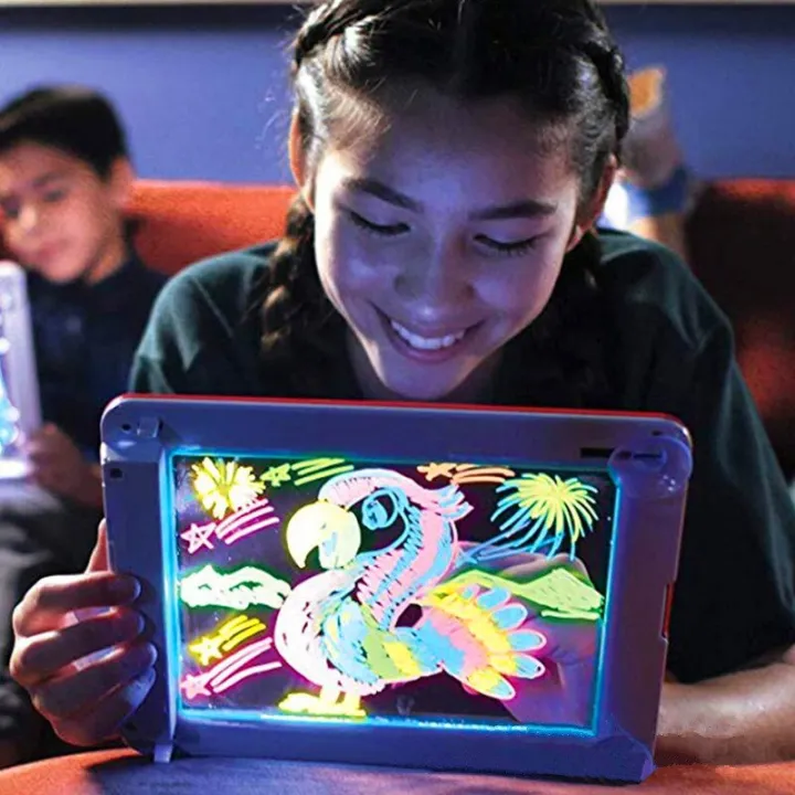 3D%20LED%20Drawing%20Pad%20Children%20Clipboard%20Set%20Creative%20Art%20Magic%20Board%20With%20Pen%20LED%20Writing%20Board%20Kids%20Gift%20-%20Image%203