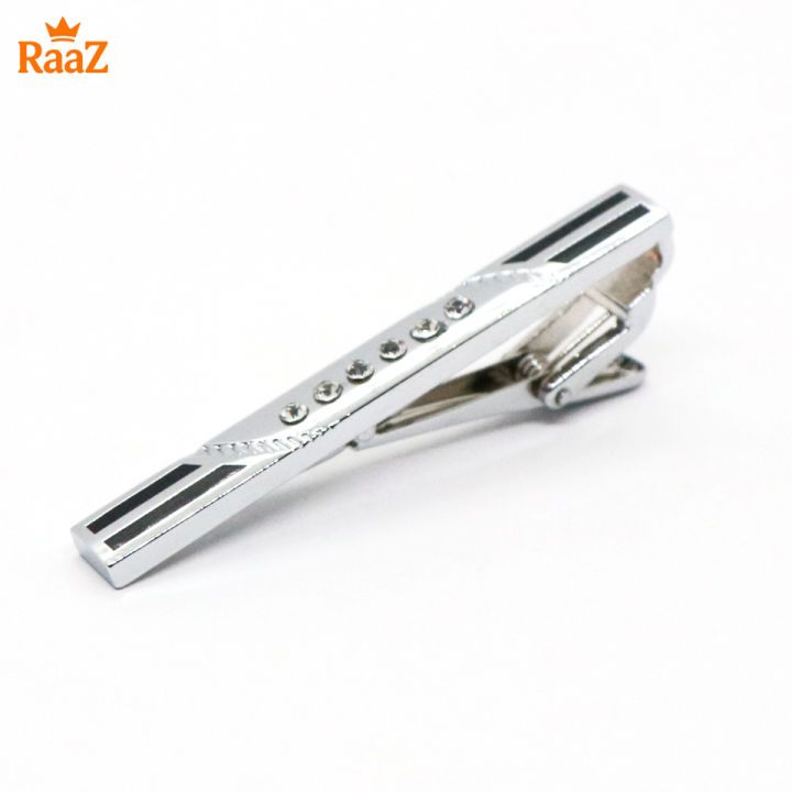 Silver%20Black%20Stone%20Lustro%20Luxe%20Tailored%20Tie%20Clip%20for%20Men%20-%20Image%203