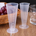 1/5pcs 50/100ML Transparent Graduated Measuring Cup Plastic Triangular Measuring Cup Paint Mixing Cup Kitchen Tool.