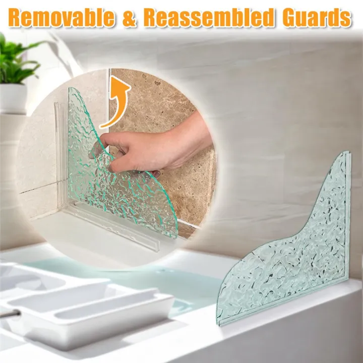 2%20Pcs%20Shower%20Corner%20Water%20Guard%20Crystal%20Shine%20Splash%20Guard%20for%20Bathtub%20with%20Self-Adhesive%20-%20Image%205
