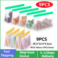 Reusable Silicone Food Bag Freezer Stand Up Fresh-keeping Bag Food Fruit Storage Bag Kitchen Leakproof Fresh Shut Bags BPA Free.