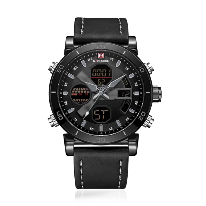 NAVIFORCE%20NF9132%20Black%20PU%20Leather%20Dual%20Time%20Wrist%20Watch%20for%20Men%20-%20Black%20-%20Image%202