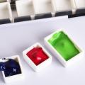 （New）Half Pan Watercolor Tray Paint Tin Box Empty Palette Painting torage Paint Tray. 