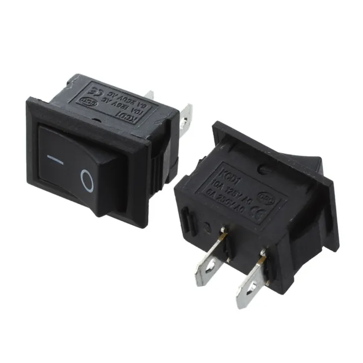 NXFDSIOZ%2020%20Pcs%20SPST%20Mini%20Black%202%20Pin%20Rocker%20Switch%20AC%20125V%2010A%20250V%206A%20-%20Image%205