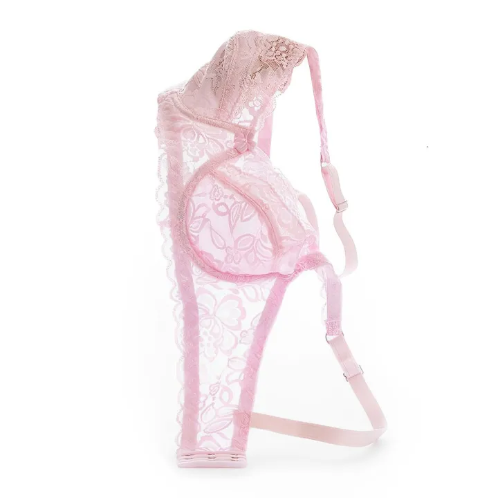 Women's Sheer Lace Net Bra, Transparent, Soft, No Pads, No Underwire ...