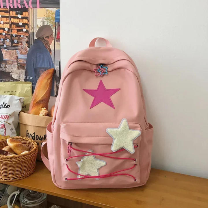 Korean Backpacks Japanese Women Y2k Aesthetic Schoolbags Kawaii