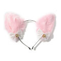 Ins Style Cute Plush Cat Ears Bells Hair Band For Women Girls Sweet Hair Accessories. 