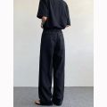 Black Oversized Suit Pants Men Fashion Social Mens Dress Pants Korean Loose Straight Wide Leg Pants Mens Office Formal Trousers. 