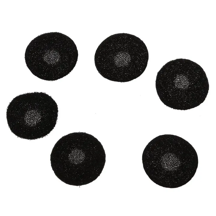 100%20Pcs%20Black%20Sponge%20Earbud%20Headphone%20Cap%20Ear%20Pads%20Cover%20Replacement%20-%20Image%202