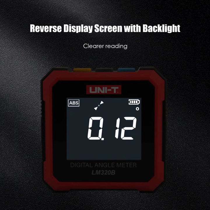 KOGEEK%20UNI-T%20LM320B%20Portable%20Inclinometer%20with%20Digital%20Display%204*90%C2%B0%20High%20Precision%20Electric%20Level%20Meter%20Digital%20Protractor%20with%20Absolute%20Measurement%20Relative%20Measurement%20Data%20Hold%20Function%20Two-Way%20%20La-ser%20Inclination%20Box%20-%20Image%207