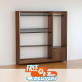 RK Heavy Duty Alna for Clothing with Storage Shelf. 