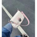 Xiaohongshu same style 2023 Niche new style 2 Shoulder Strap Retro Lock Soft Leather Underarm Bag Shoulder Crossbody Soft Leather Bag. 