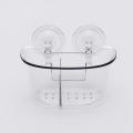 Double Strong Vacuum Suction Cup Storage Box Rack Bathroom Shelf Wall Stand Rack. 