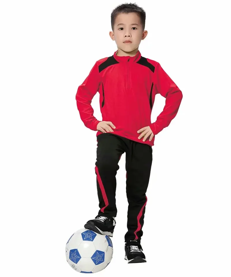 2020 Kids Soccer Jerseys Sets Boy Soccer Long Sleeves Soccer