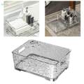 Cosmetic Storage Box Makeup Holder Portable Rectangular Lipstick Rack Skincare Holder Cosmetic Box for Countertop Vanity Dresser Drawer Desk. 