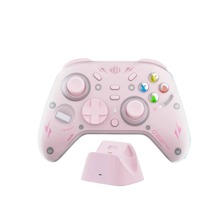 Triangular Game Controller Tri Mode Wireless Bluetooth Game Controller Hall-Effect Linear Joystick ...