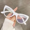 Vintage Fashion Anti Blue Light Hyperopia Reading Glasses Women Men T Brand Big Transparent Computer Cat Eye Glasses Frame +1 +2. 