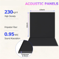 18 Pack Self-Adhesive Acoustic Panels, 12x12x0.4Inch Sound Proof Foam Wall Panels,for Home Studio Office,Black Easy Install Easy to Use. 