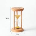 Hourglass Creative Timing Glass Small Hourglass Wooden Round Hourglass Children's Kitchen Gift. 