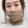 【Atoztide Store】Winter Ring Scarf Plush Knitted Neck Scarves Outdoor Woolen Yarn Soft Muffler. 