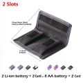 Waterproof 4 Slots DSLR Camera Holder Lithium Battery Bag Carrying Case AA Battery Storage Pouch For Nikon/Canon/Sony.