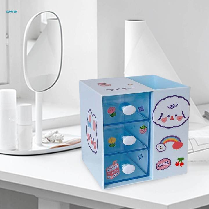 Multifunctional%20Jewelry%20Storage%20Box%20with%20Drawer%20Makeup%20Holder%20for%20Bedroom%20Dresser%20-%20Image%203