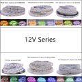 SMD 5050 RGB LED Strip Waterproof 5M 300LED DC 12V 24V CCT RGBCCT RGBW RGBWW WHITE WARM WHITE Fita LED Light Strips Flexible-BLUE-IP20 Non -12V-.