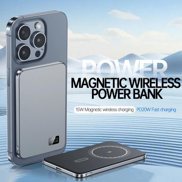 2024 New Three in one F20 10000mAh Wireless Power Bank