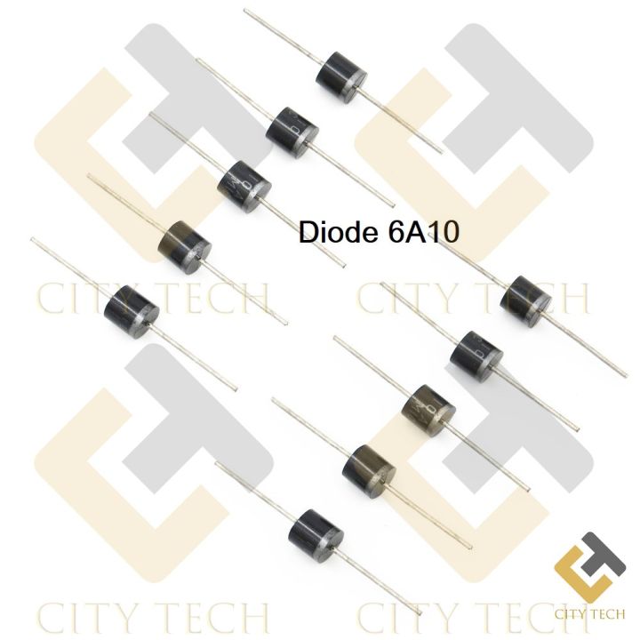 5Pcs-%20Diode%206A10%201000V%201KV%206A%20General%20Purpose%20Rectifier%20Axial%20Diode%206A10%20Silicon%20Junction%20Diode%20R-6%20Package%20Electrical%20Circuitry%20&%20Parts%20-%20Image%202