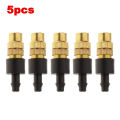 Migeet 5 pcs Adjustable Sprayer Brass Atomizing Nozzle, Drip Irrigation Sprinkler, Garden Cooling 4 / 7 capillary for Mini Drip Garden Watering Irrigation Spray. 