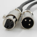 cord microphone Black 2.5M / 1M Long 3 Pin XLR Male to Female Extension Microphone Mic Cable For Phantom Power.