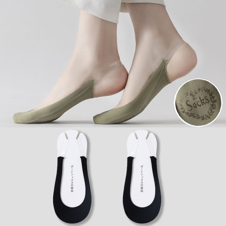 Invisible%20Socks%20High%20Heels%20Special%20Socks%20Ice%20Silk%20Toe%20Half%20Socks%20Women's%20Summer%20Thin%20Low%20Cut%20Socks%20Sling%20Low-Cut%20Non-Slip%20Tight%20-%20Image%205