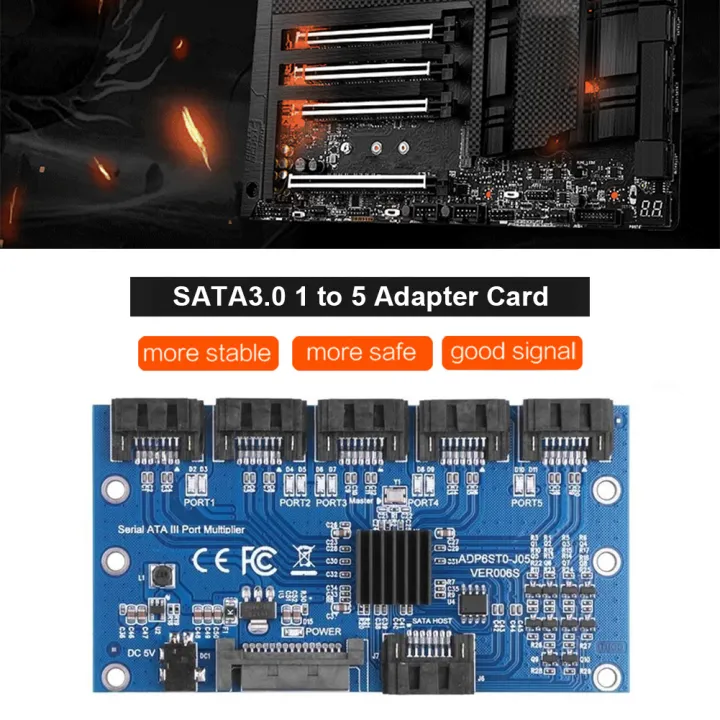 1%20to%205%20Port%20SATA%20Riser%20Expansion%20Card%20SATA3.0%20Motherboard%206Gbps%20Multiplier%20JMB575%20SATA%20Port%20Riser%20Card%20Adapter%20PC%20Accessories%20-%20Image%203