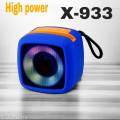 High Base NEW X-933 New Super Bass Portable Wireless Blue-tooth Speakers RGB LED Light Active Stereo Woofer Hifi Music BT Outdoor Mini Speaker. 