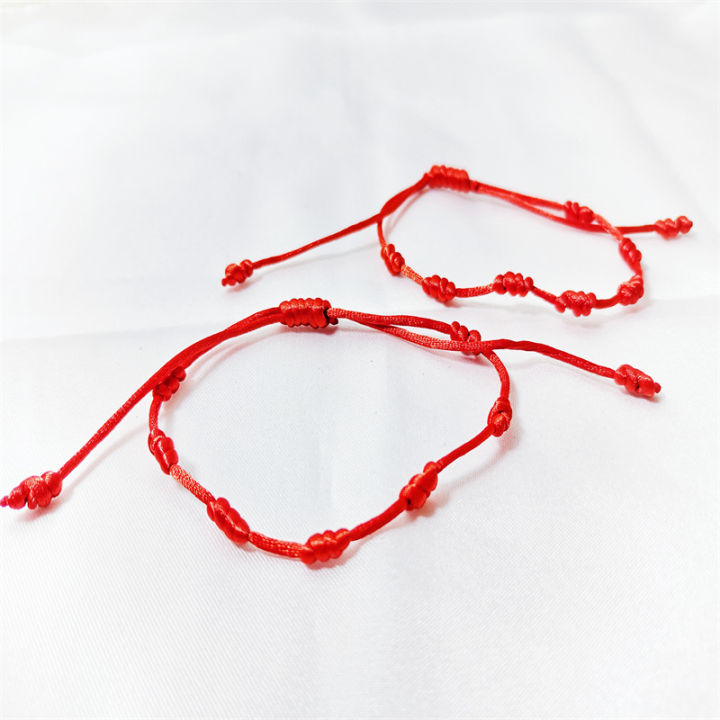 Amazon%20Lazada%20Hand%20Ornament%20Simple%20and%20generous%20hand-woven%20adjustable%20couple%20friendship%20red%20string%20bracelet%20-%20Image%203