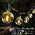 9.6m String Fairy Lights Waterproof Shatterproof Christmas G40 Plastic Bulb Led String Light Outdoor Retro Garland Wedding Light--32FT string light--. 