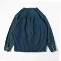 Japan Style Amekaji V-Neck Single Breasted Men Denim Jacket 2023 Spring Mens Vintage Jean Jackets. 