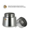 450ml 9-Cup Stainless Steel Espresso Percolator Coffee Stovetop Maker Mocha Pot for Use on Induction Cooker.