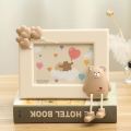 Photo Frame Exquisite Photo Decoration Children's Creative Cute Cartoon Minimalist Desktop Small Photo Frame77-Inch. 