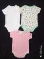 3 Pcs Baby Romper STYLISH Half Sleeve. 