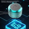 【FUPANG】Portable Bluetooth desktop subwoofer ° HiFi sound effect metal small speaker.