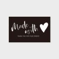 30pcs/Pack Flower Floral Thank You Cards Pink Small Business Card for Bakery Wedding Party Baby Shower Package Insert Mailer Bag.