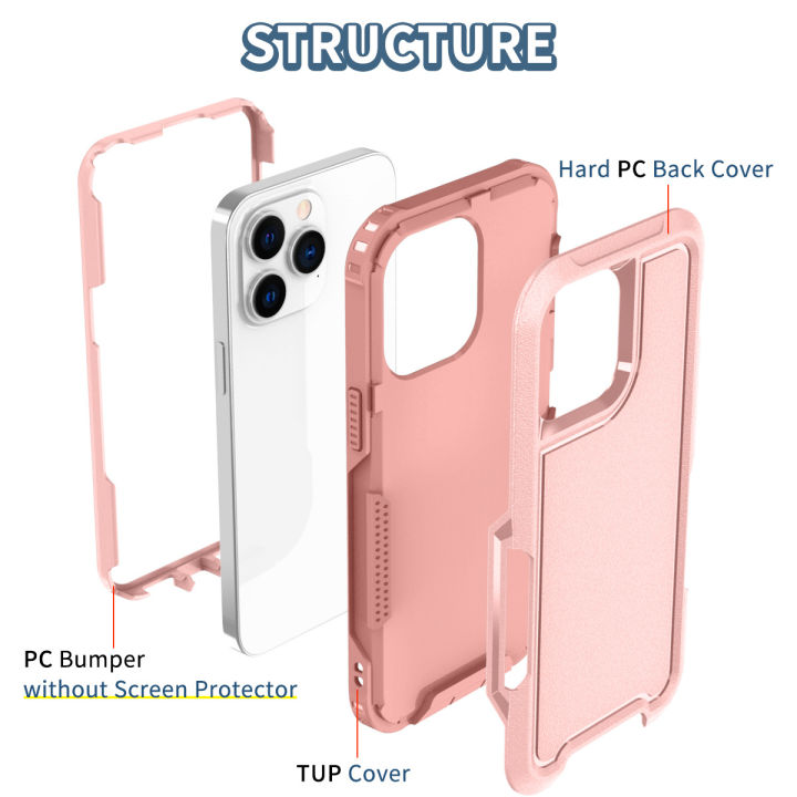 HoneyYami%20Shockproof%20Silicone%20Bumper%20Phone%20Case%20For%20iPhone%2015%2014%2013%2011%2012%20Pro%20Max%2013Pro%2014%20Plus%20Heavy%20Duty%20Protection%20Military%20Armor%20Cover%20-%20Image%203