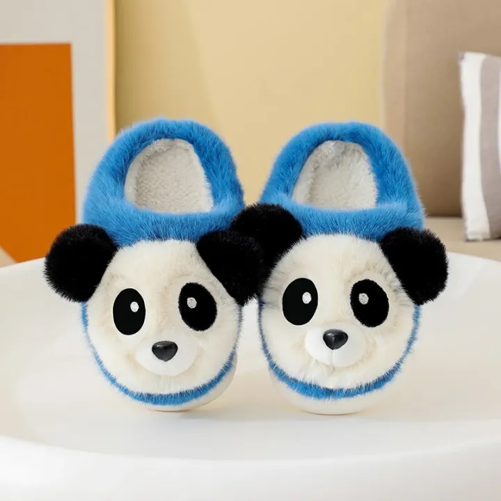 Winter%20Indoor%20Panda%20Children%20Slippers%20Flat%20Furry%20Home%20Cartoon%20Women%20Slippers%20Warm%20Non-slip%20Parent-child%20Family%20Shoes%20Miaoyoutong%20-%20Image%202